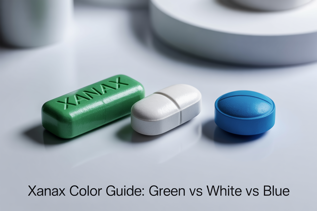 Green Xanax Bar vs White Xanax & Blue Xanax: Strength, Dosage & Differences Explained 1 Green Xanax Bar, White & Blue Pills: Dosage, Strengths & Safe Use Guide | Tegrity Pharma